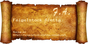 Feigelstock Aletta névjegykártya